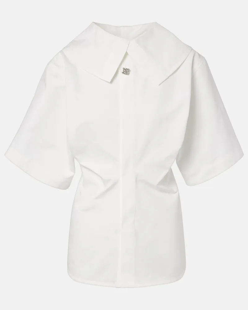 Bottega Veneta Hemd Knot aus Baumwolle Weiß