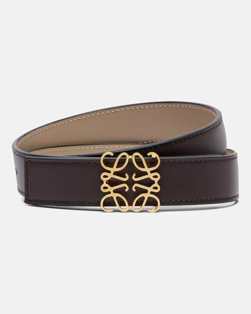 Loewe Gürtel Anagram aus Leder Braun