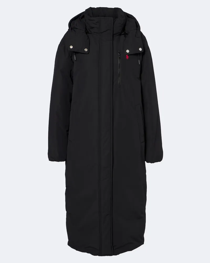 Ralph Lauren Wattierter Daunenmantel Schwarz