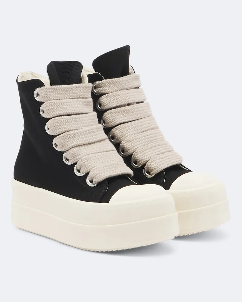 Rick Owens DRKSHDW Sneakers Jumbolace aus Canvas Schwarz