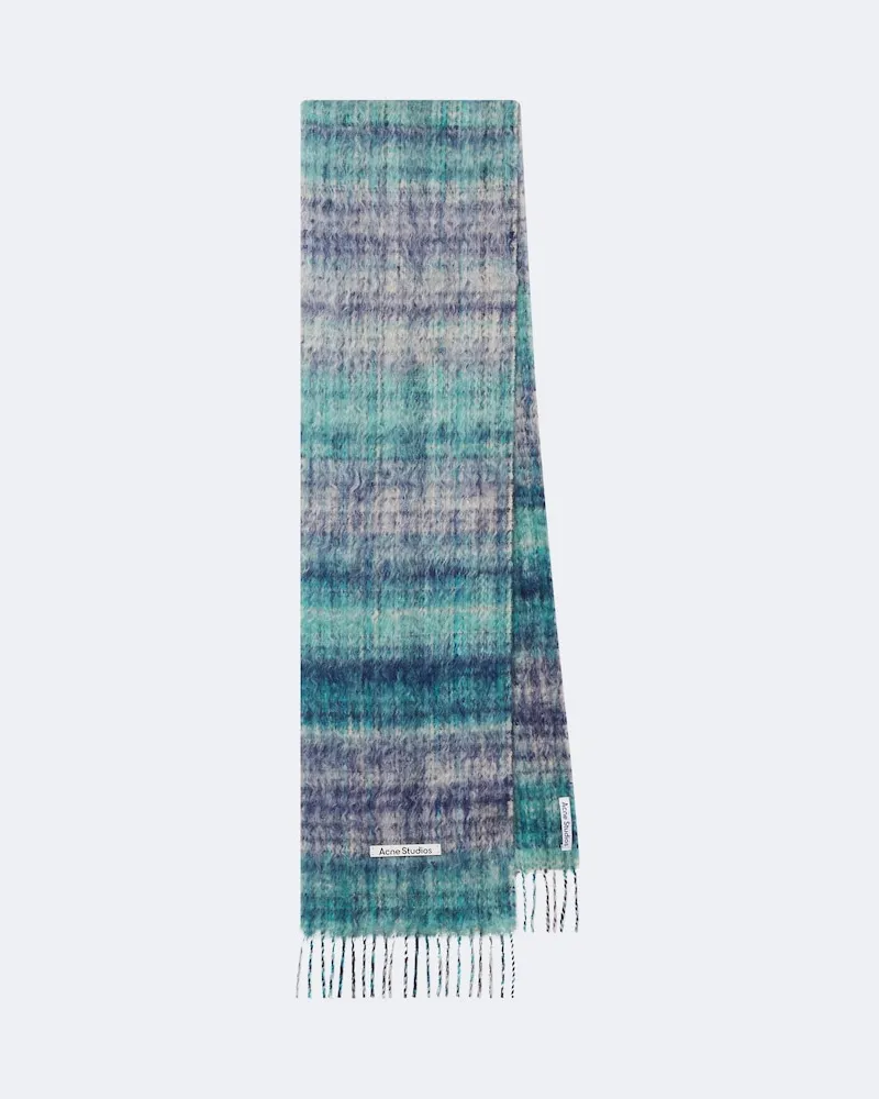 Acne Studios Schal aus einem Mohairgemisch Blau