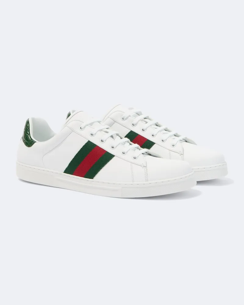 Gucci Sneakers Ace aus Leder Weiß