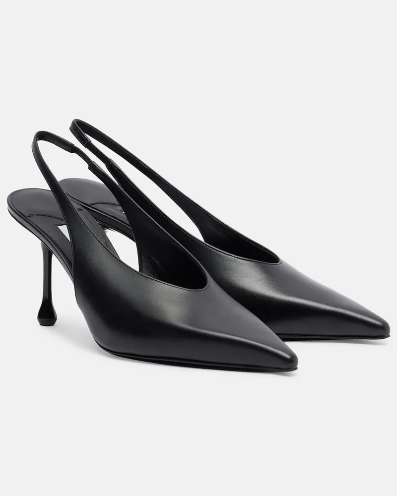 Jimmy Choo Slingback-Pumps Isa 80 aus Leder Schwarz