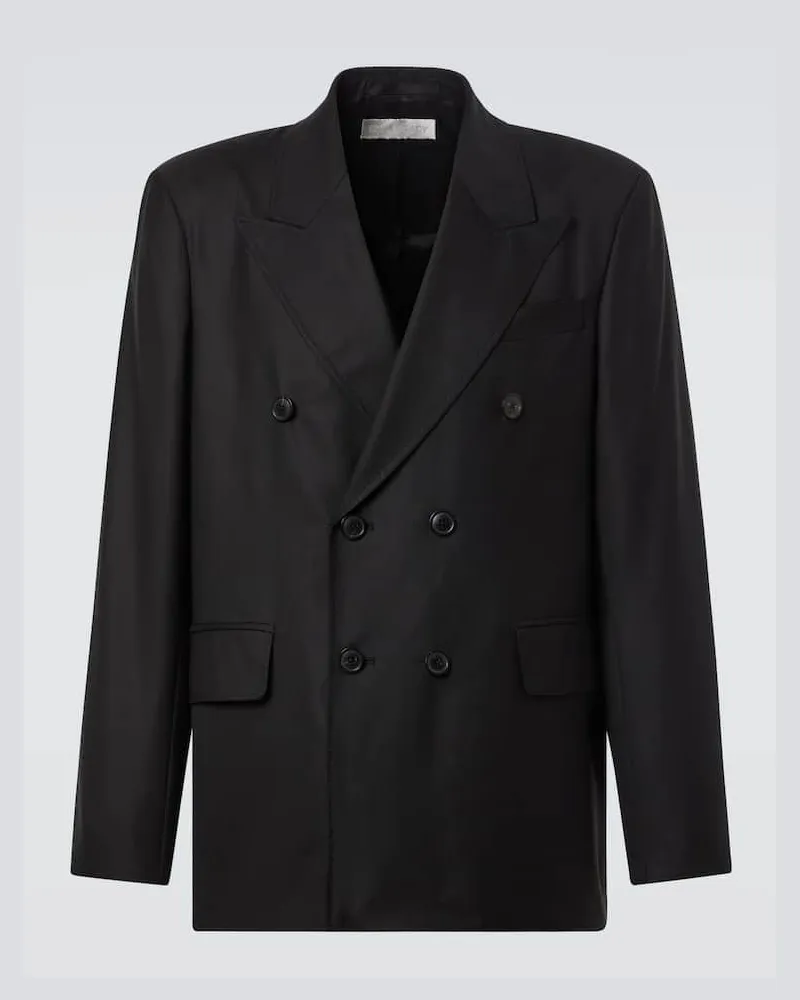 Our Legacy Blazer Unconstructed aus Wolle Schwarz