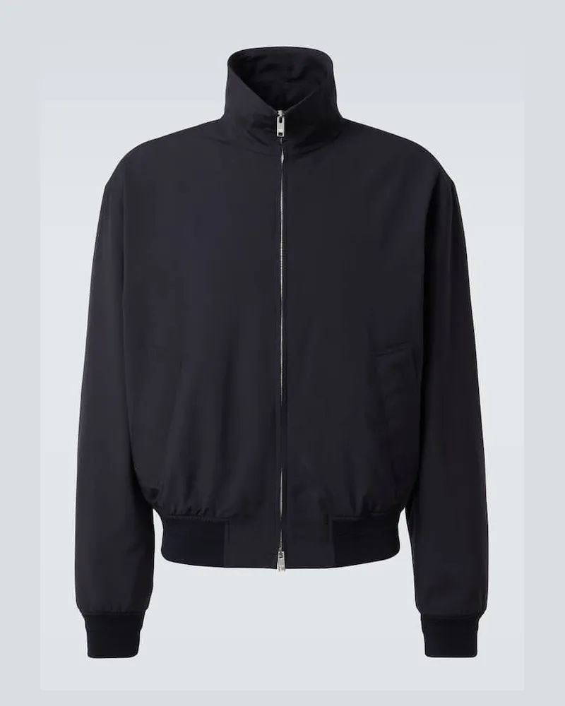 Bottega Veneta Blouson aus Wolle Blau