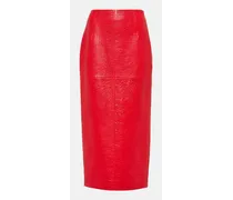 Bleistiftrock aus Leder