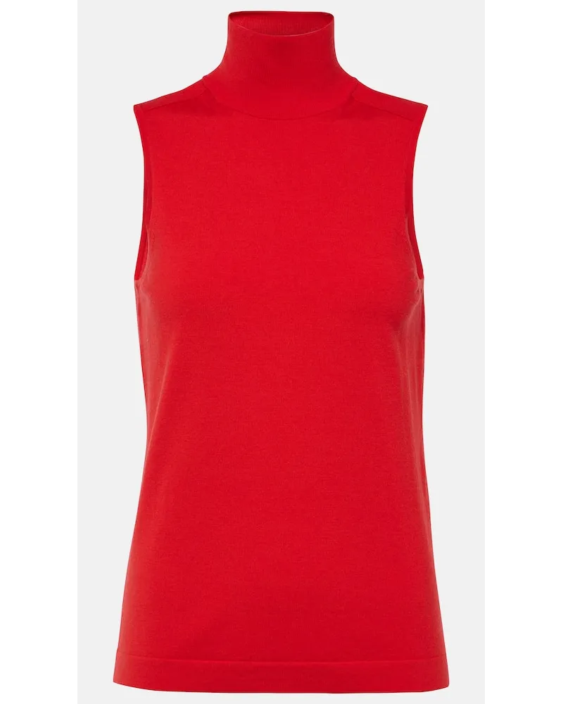 Dorothee Schumacher Top Merino Elegance aus einem Wollgemisch Rot