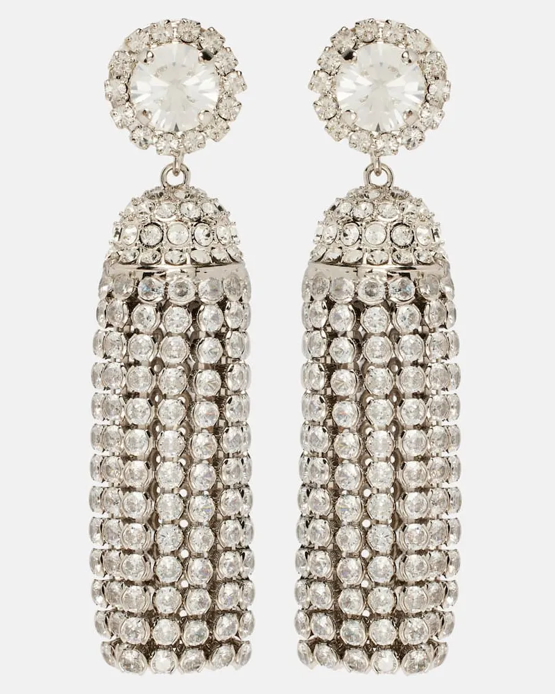 Paco Rabanne Ohrringe mit Kristalle Silber