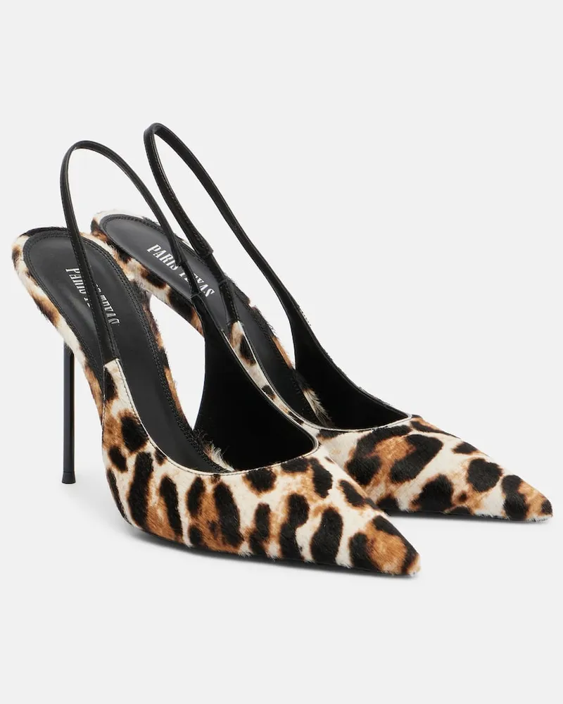 Paris Texas Slingback-Pumps Lidia 105 aus Kalbshaar Beige