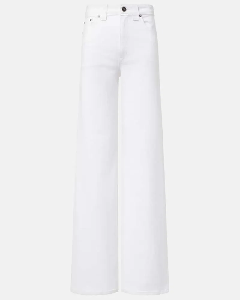 KHAITE Flared Jeans Dane Weiß
