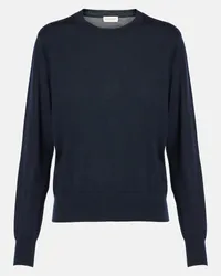 Dries van Noten Pullover aus Wolle Blau