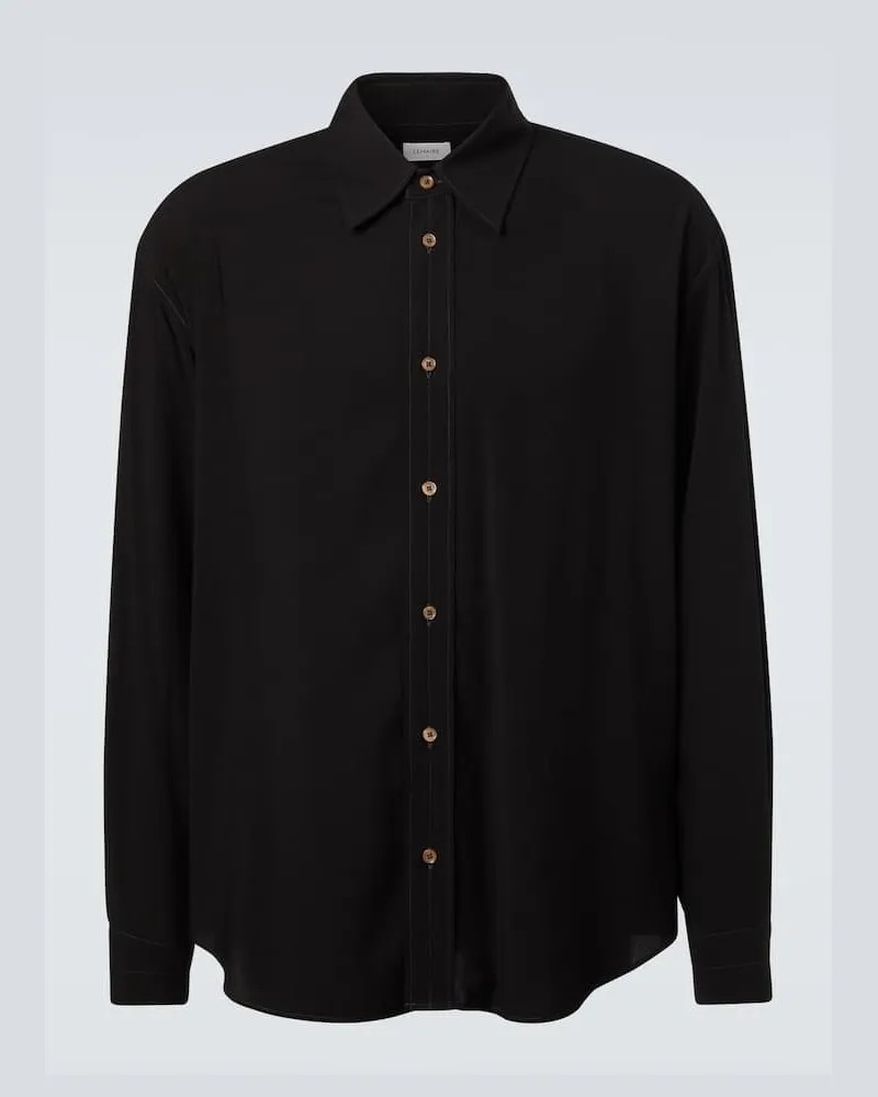 Christophe Lemaire Oversize-Hemd Schwarz