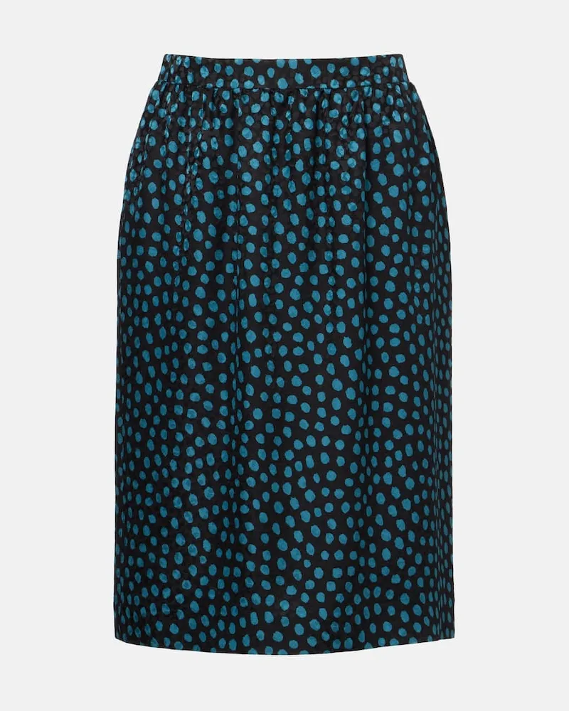 Chloé Chloé Midirock aus Seiden-Jacquard Schwarz