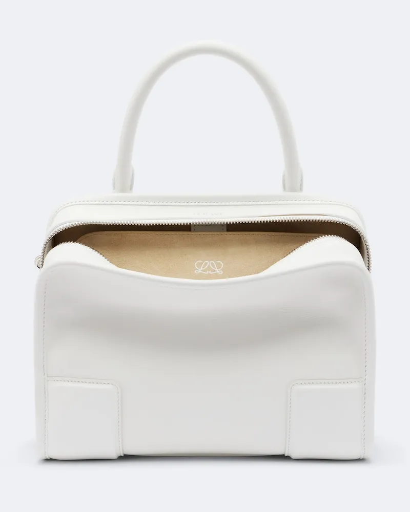 Loewe Henkeltasche Amazona 180 Small aus Leder Weiß