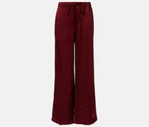 Weite Hose GG aus Satin