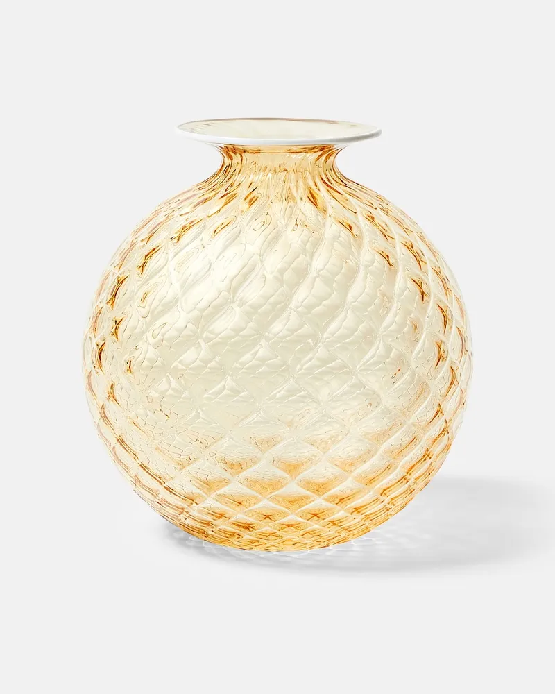 Venini Vase Monofiori Balloton Large Gelb