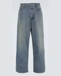 Balenciaga Wide-Leg Jeans Blau