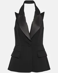 Max Mara Weste Aletta aus Wolle Schwarz