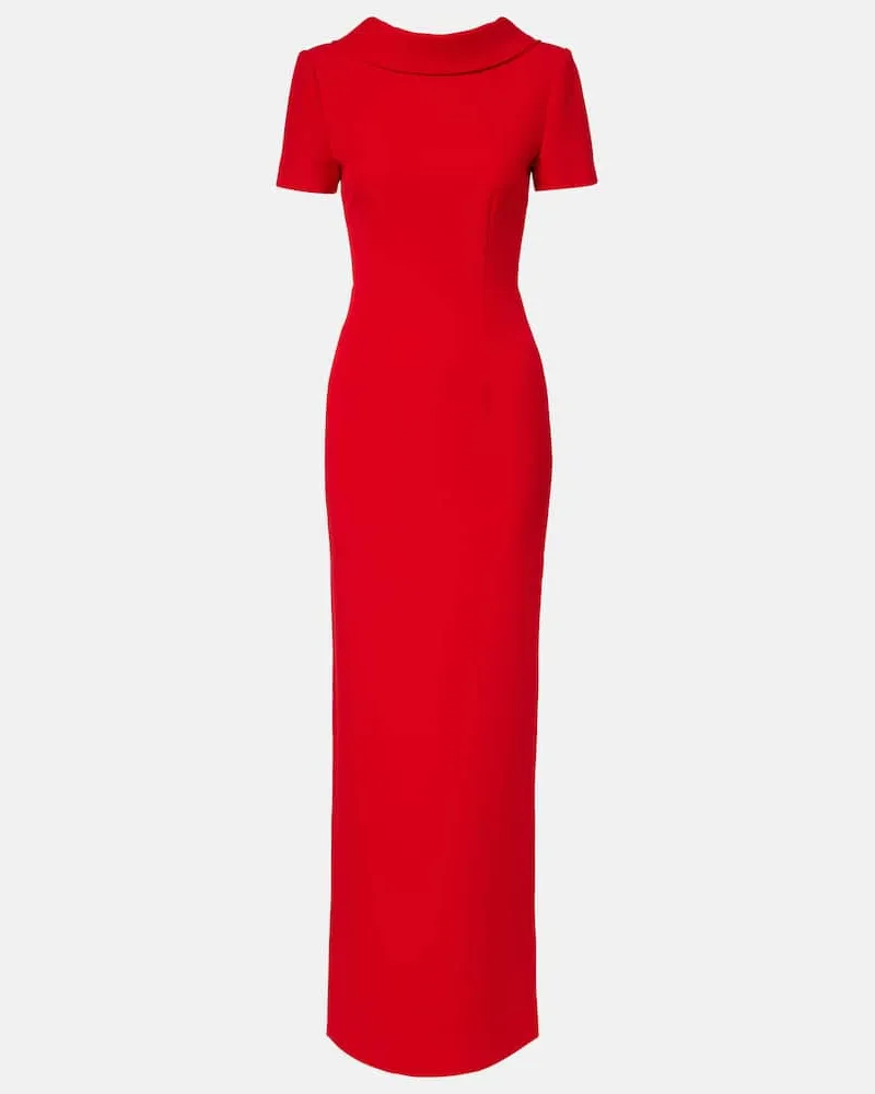 Roland Mouret Robe aus Crêpe Rot