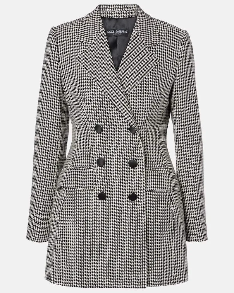 Dolce & Gabbana Blazer aus einem Wollgemisch Schwarz
