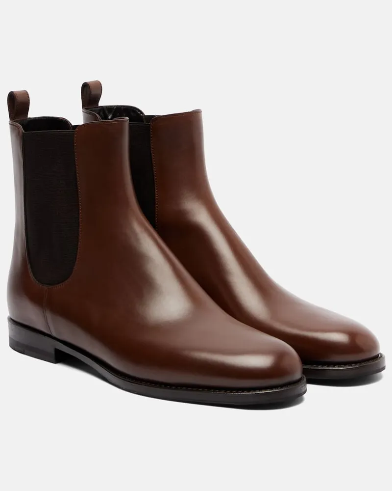 Manolo Blahnik Chelsea Boots Chelsea aus Leder Braun