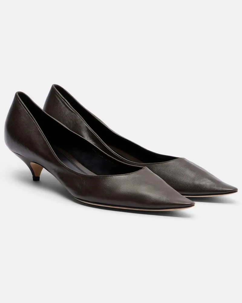 The Row Pumps Liisa Three aus Leder Braun
