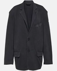 Balenciaga Blazer aus Baumwolle Schwarz