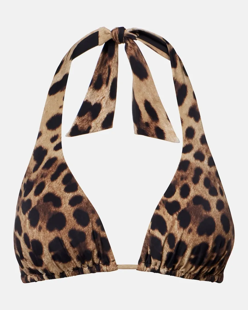 Dolce & Gabbana Bikini-Oberteil Braun