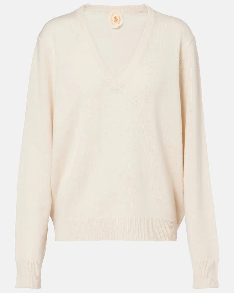 Jardin des Orangers Pullover aus Wolle und Kaschmir Beige