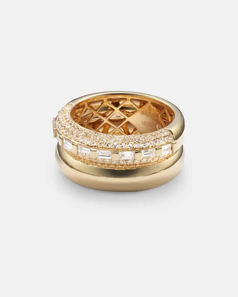 SHAY Ring Orbit aus 18kt Gelbgold mit Diamanten Gold