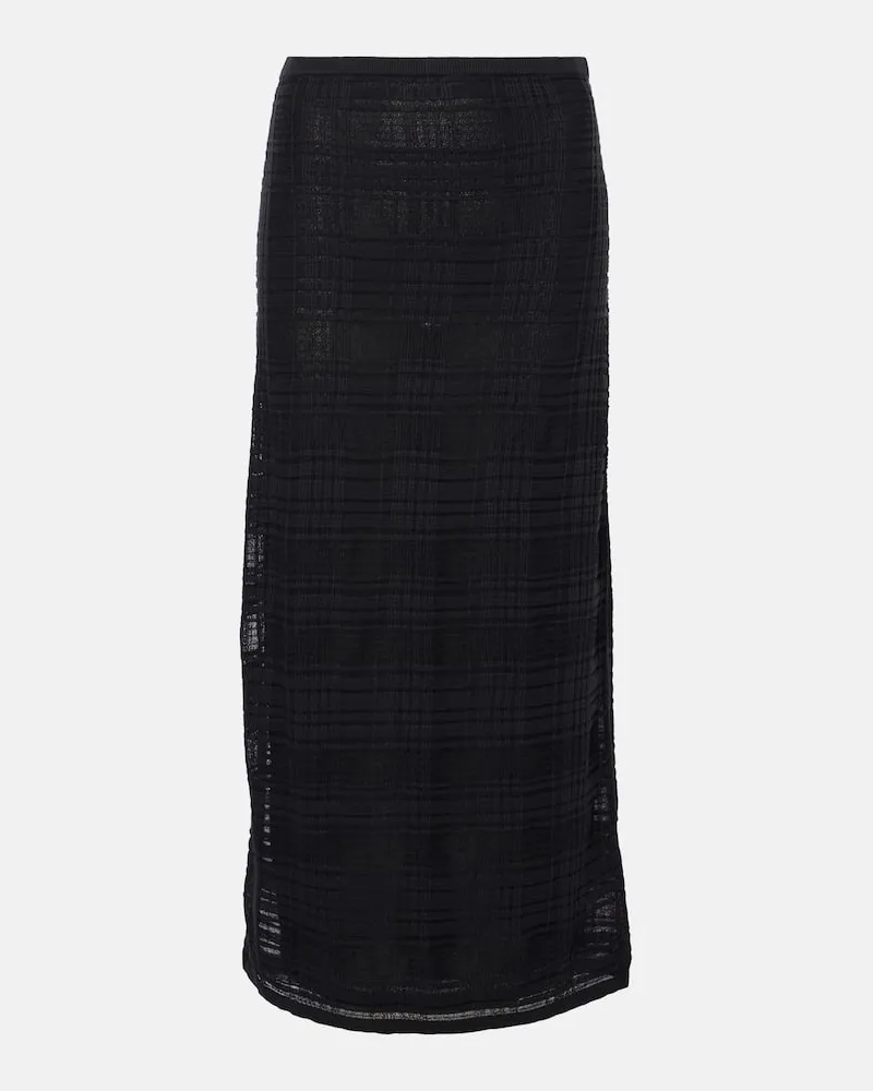 Proenza Schouler White Label Midirock aus einem Baumwollgemisch Schwarz