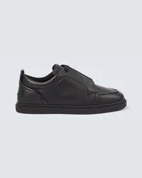 Christian Louboutin Slip-On Sneakers Jimmy aus Leder Schwarz