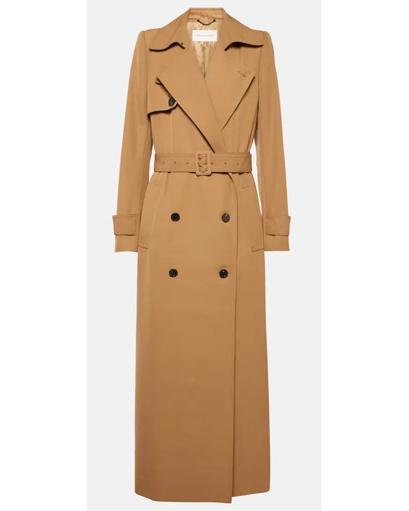 Dries van Noten Trenchcoat aus Gabardine Braun