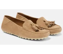 Mokassins Dot Sole aus Veloursleder