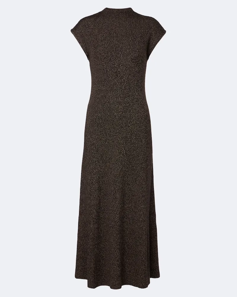 Ralph Lauren Maxikleid Windi aus Seide und Wolle Braun