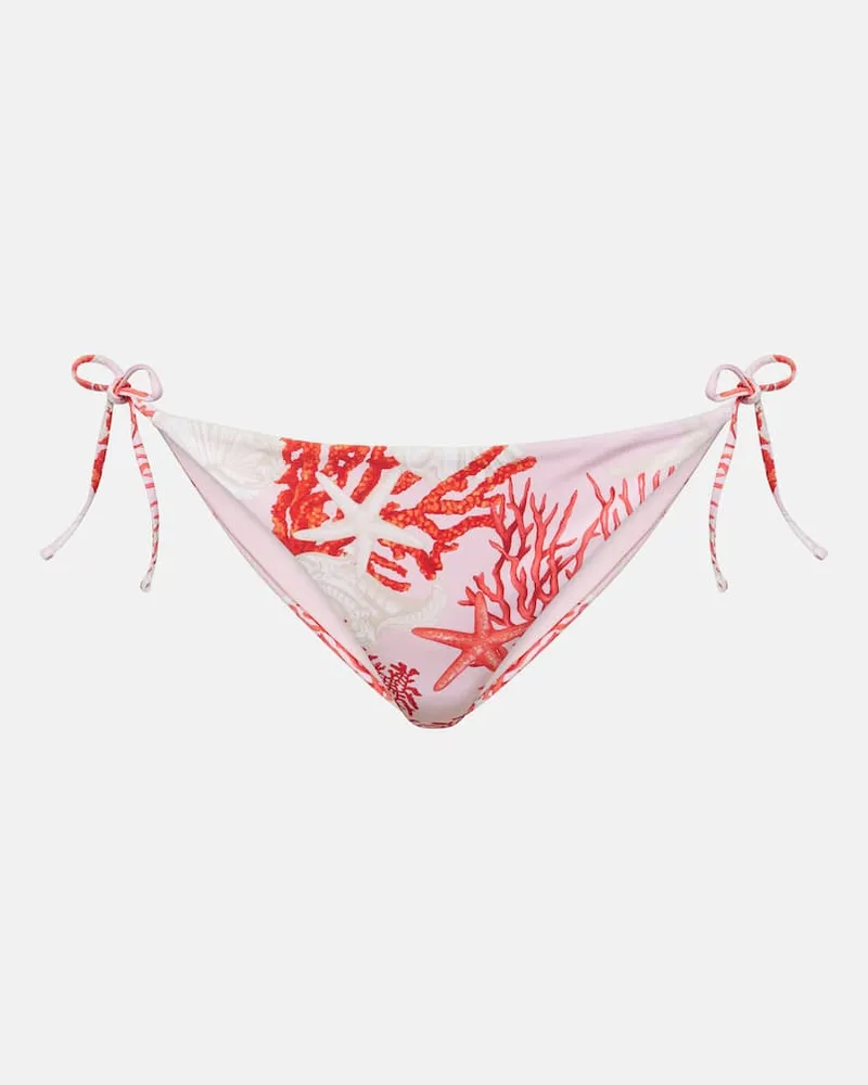 Versace Bedrucktes Bikini-Höschen Rosa