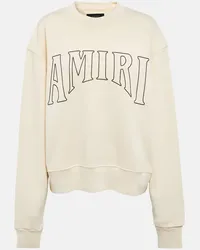 Amiri Sweatshirt aus Baumwoll-Jersey Beige