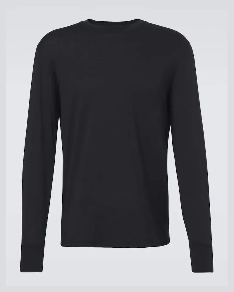 Tom Ford Longsleeve aus Jersey Schwarz