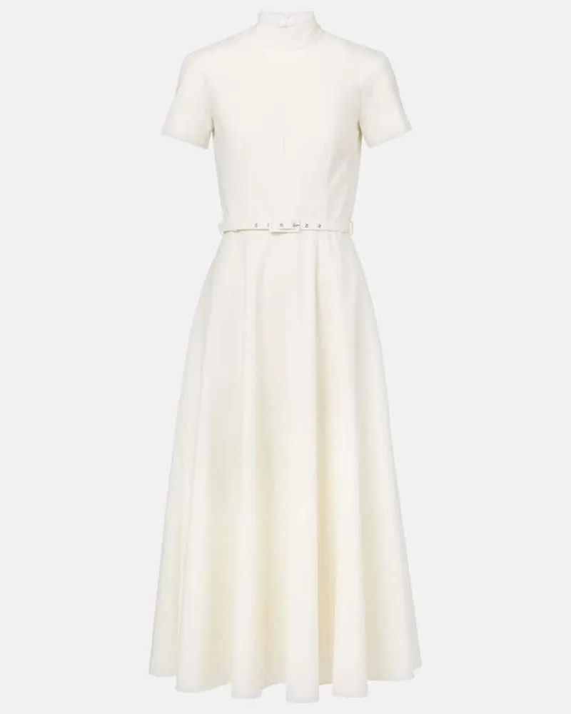 EMILIA WICKSTEAD Midikleid Camilla Weiß