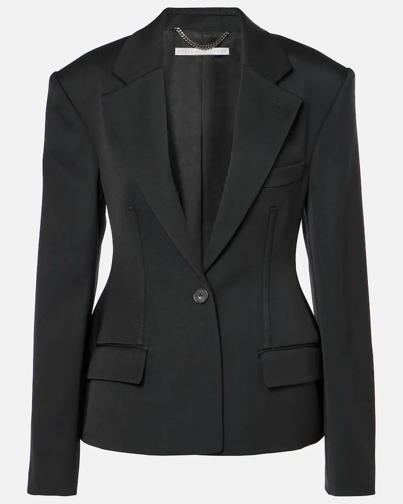 Stella McCartney Blazer aus Wolle Schwarz