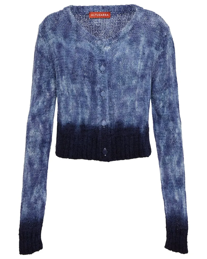 Altuzarra Cardigan Stiles aus Seide Blau