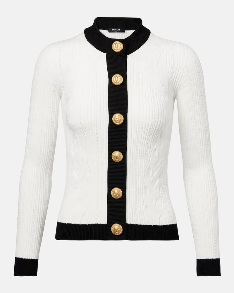 Balmain Cardigan Weiß