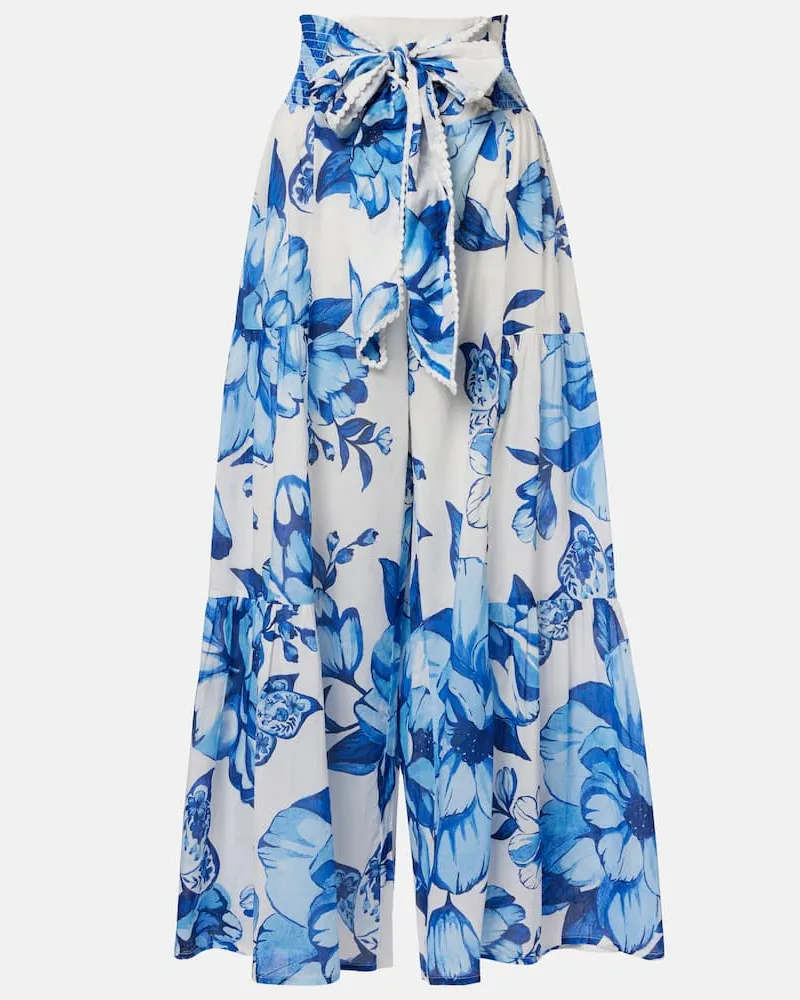 FARM Rio Weite Hose aus Baumwolle Weiß