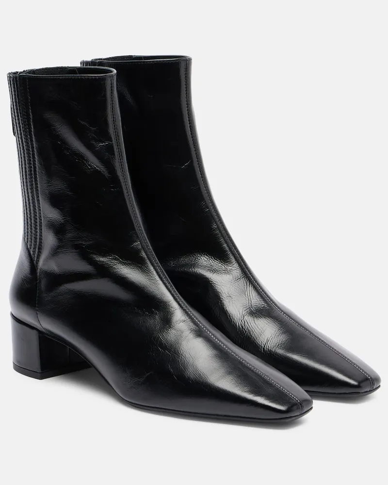 Aquazzura Ankle Boots Saint Honore 35 aus Leder Schwarz