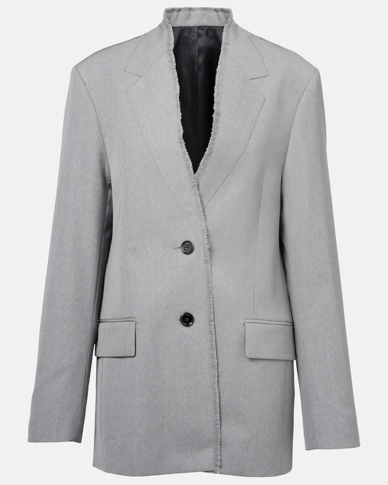 Totême Blazer aus Wolle Grau