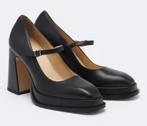 Mary Jane Plateaupumps Casilda aus Leder