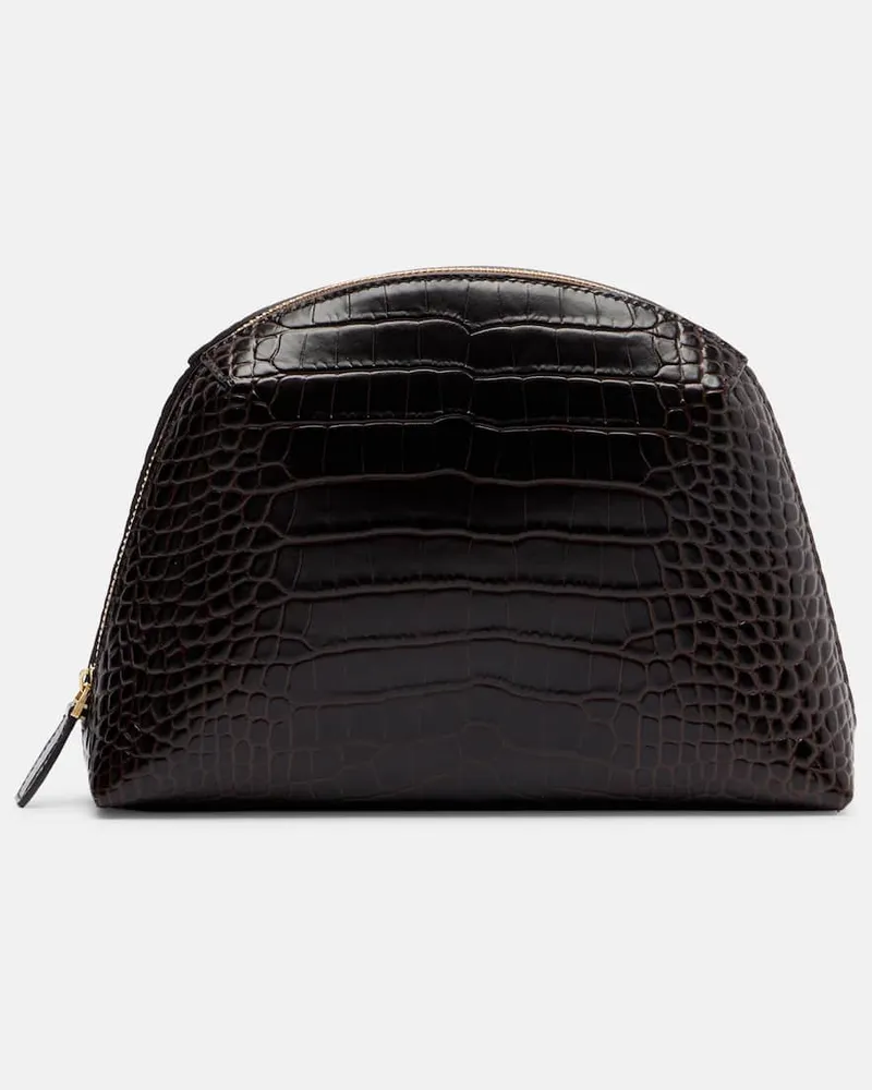 Totême Clutch Small aus Leder Braun