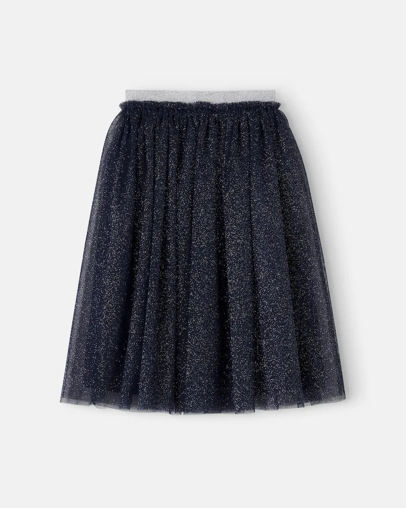 Il Gufo Rock aus Tüll mit Glitter Blau