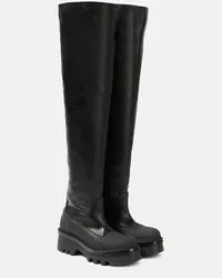 Chloé Chloe Overknee-Stiefel Raina aus Leder Schwarz