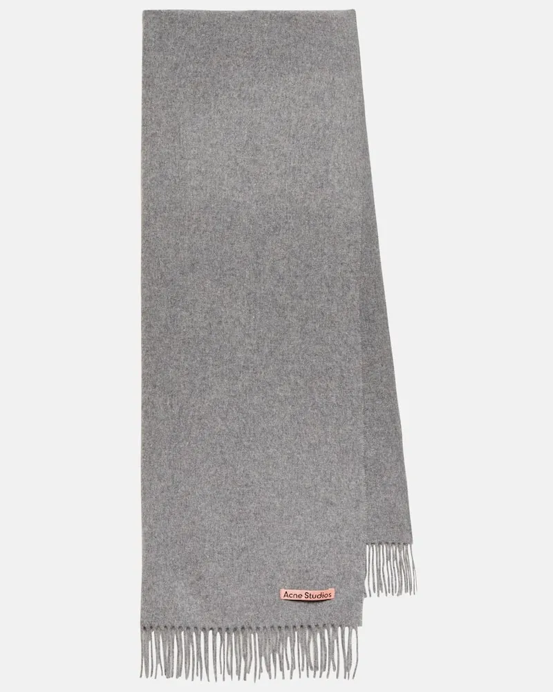 Acne Studios Schal Canada aus Wolle Grau